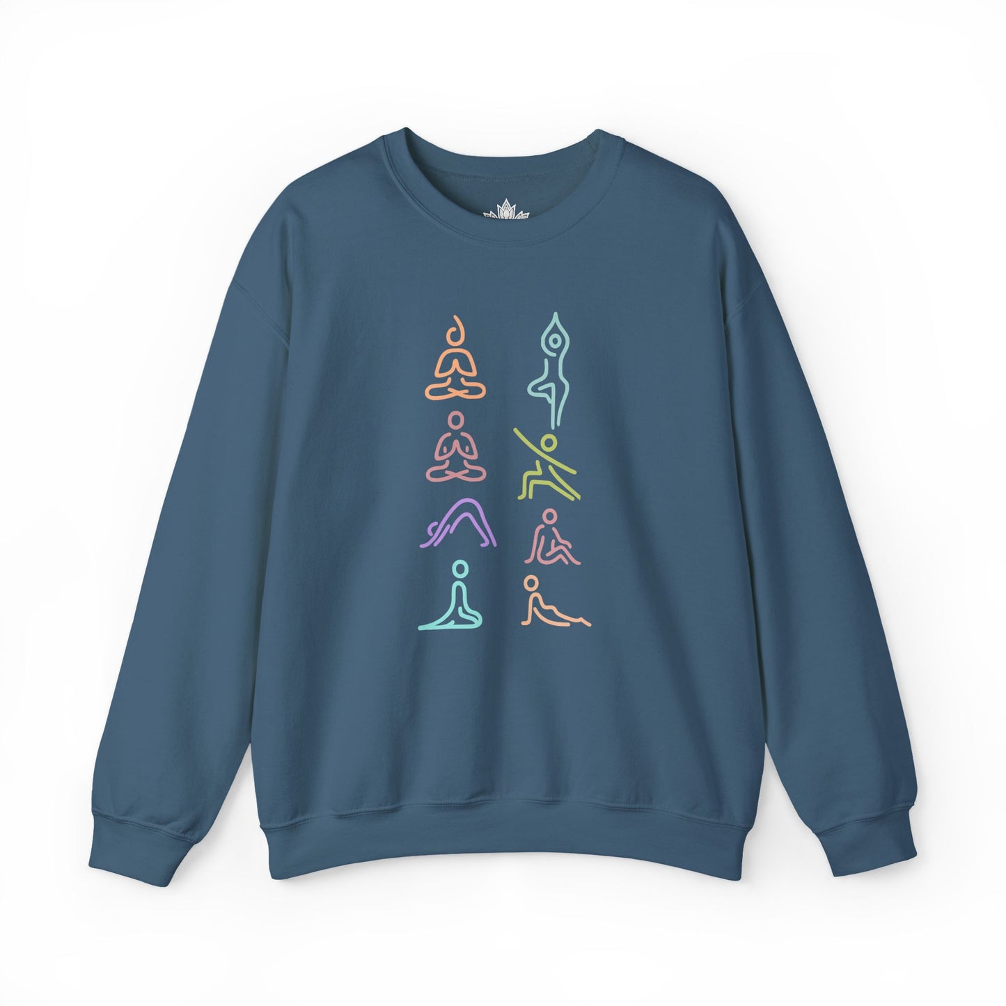 Line Art Yoga Poses Sweatshirt