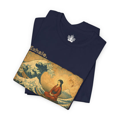 Exhale – Mindful Japanese Wave Men Tee