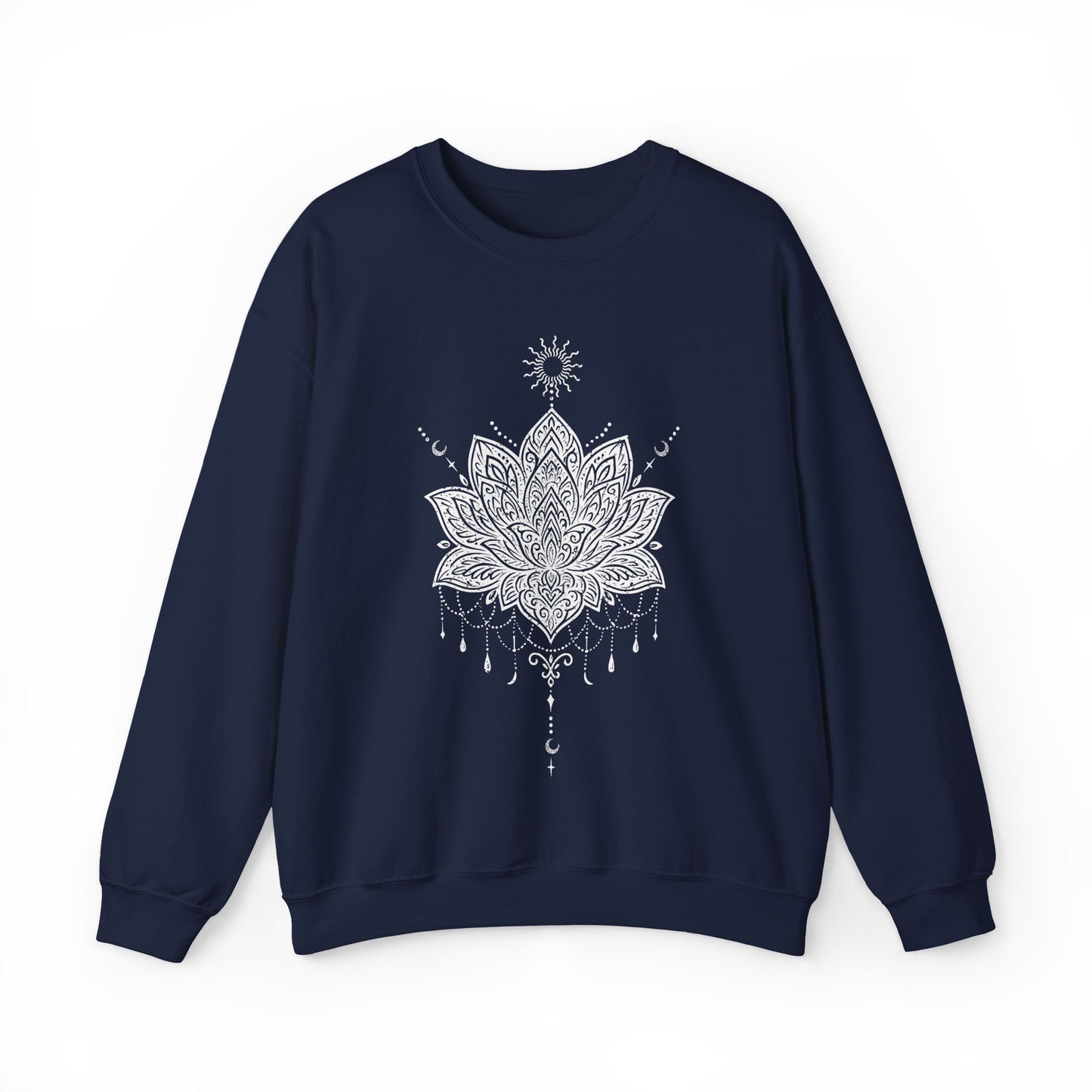 Sacred Lotus Mandala – Mindful Yoga Sweatshirt