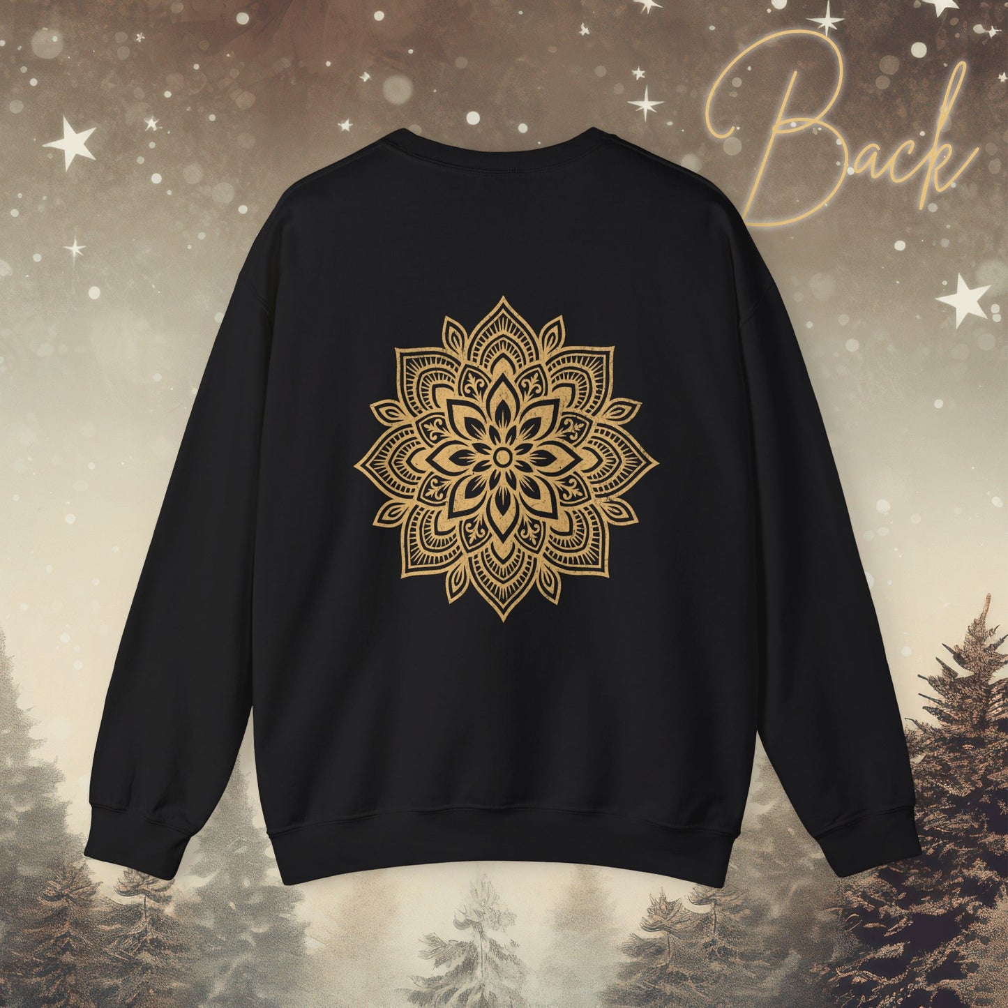 Cozy Breathe Sweatshirt - Mandala Back Print