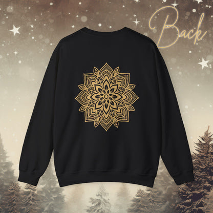 Cozy Breathe Sweatshirt - Mandala Back Print