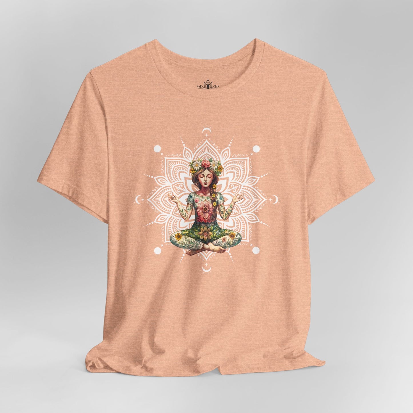 Boho Méditation Fleurie – Posture du Lotus Botanique