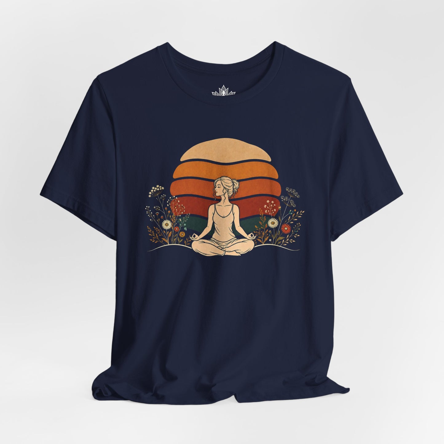 Retro Sunset Meditation Tee