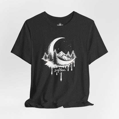 Soften Moon Mountain - Peaceful Meditation Tee