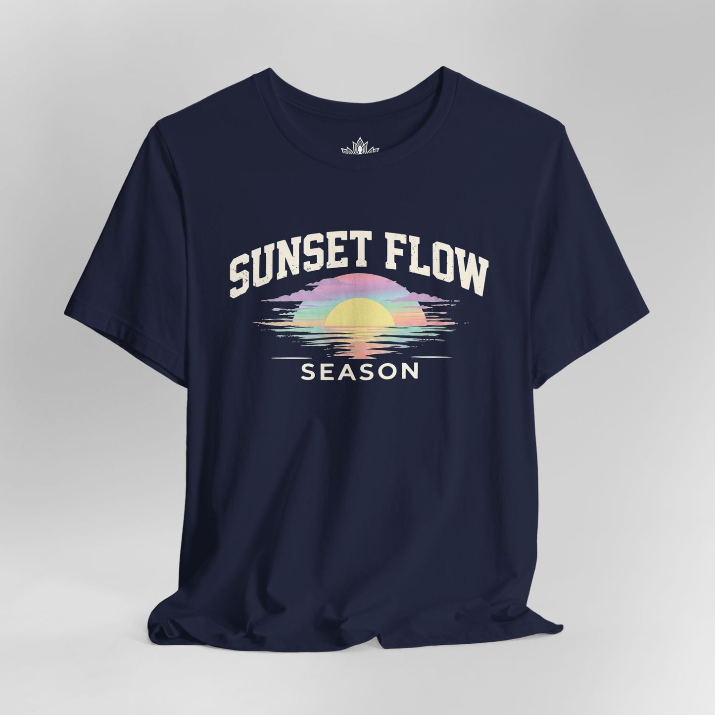 Retro Pastel Sunset Flow Season Tee