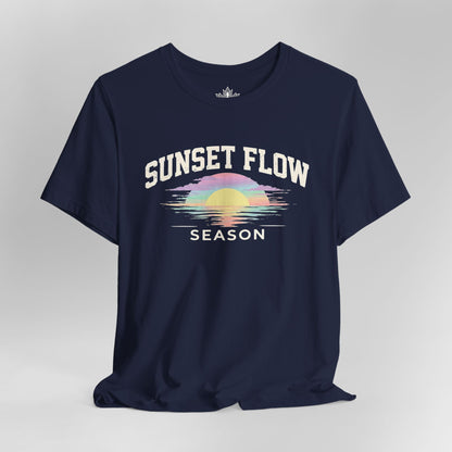 Retro Pastel Sunset Flow Season Tee