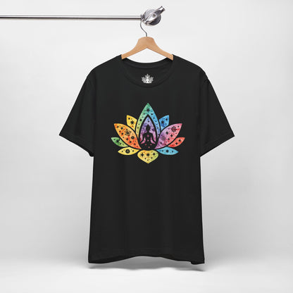 Lotus Pride – Cosmic Rainbow Men Tee