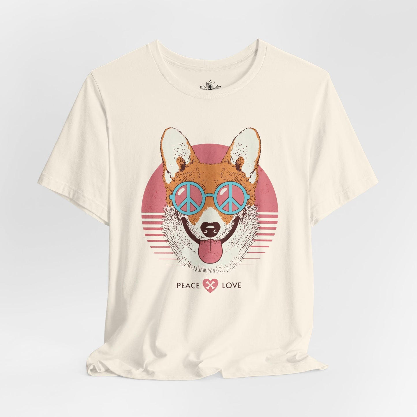 Rétro Corgi Peace & Love