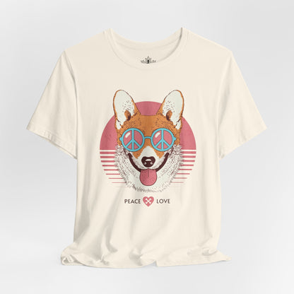 Rétro Corgi Peace & Love