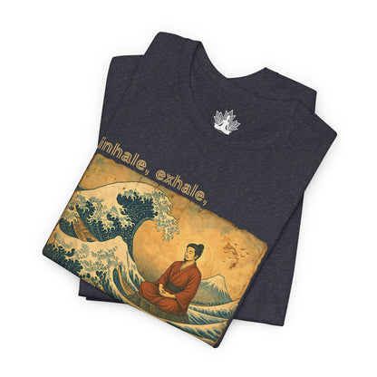 Inhale Exhale Japanese Wave Men Tee