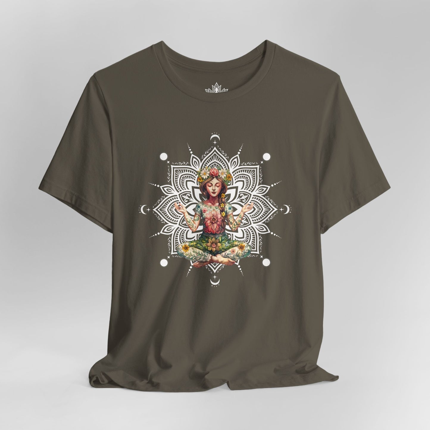 Boho Méditation Fleurie – Posture du Lotus Botanique