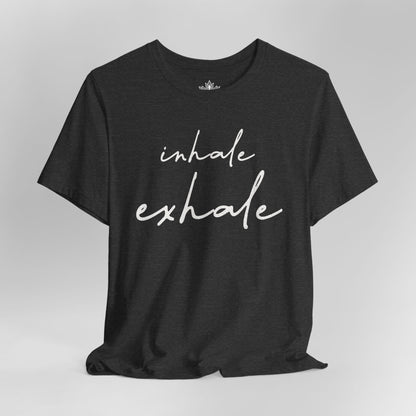 Inhale Exhale Luxe – Minimalist Mindfulness Tee