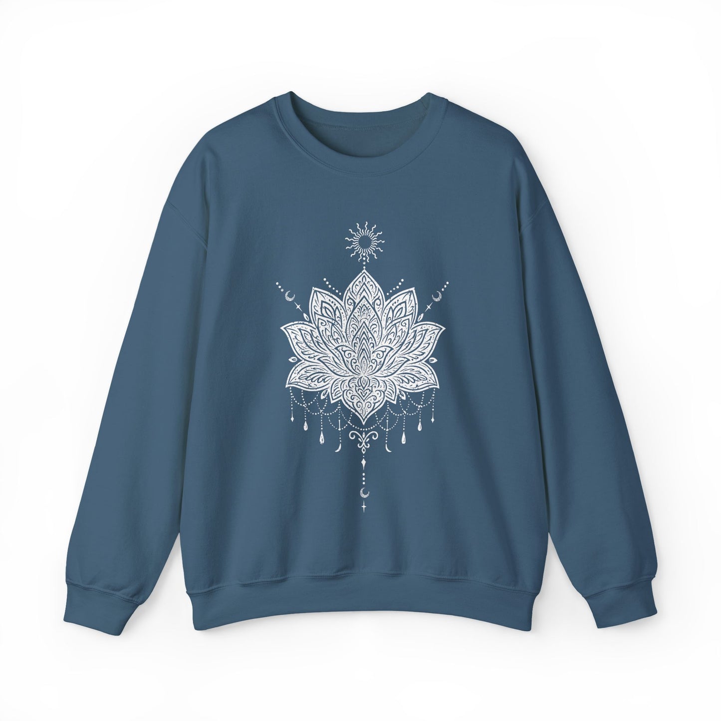 Sacred Lotus Mandala – Mindful Yoga Sweatshirt