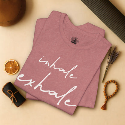 Inhale Exhale Luxe – Minimalist Mindfulness Tee
