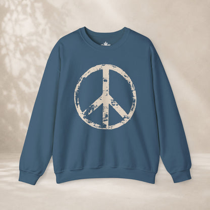 Vintage Peace Symbol Sweatshirt
