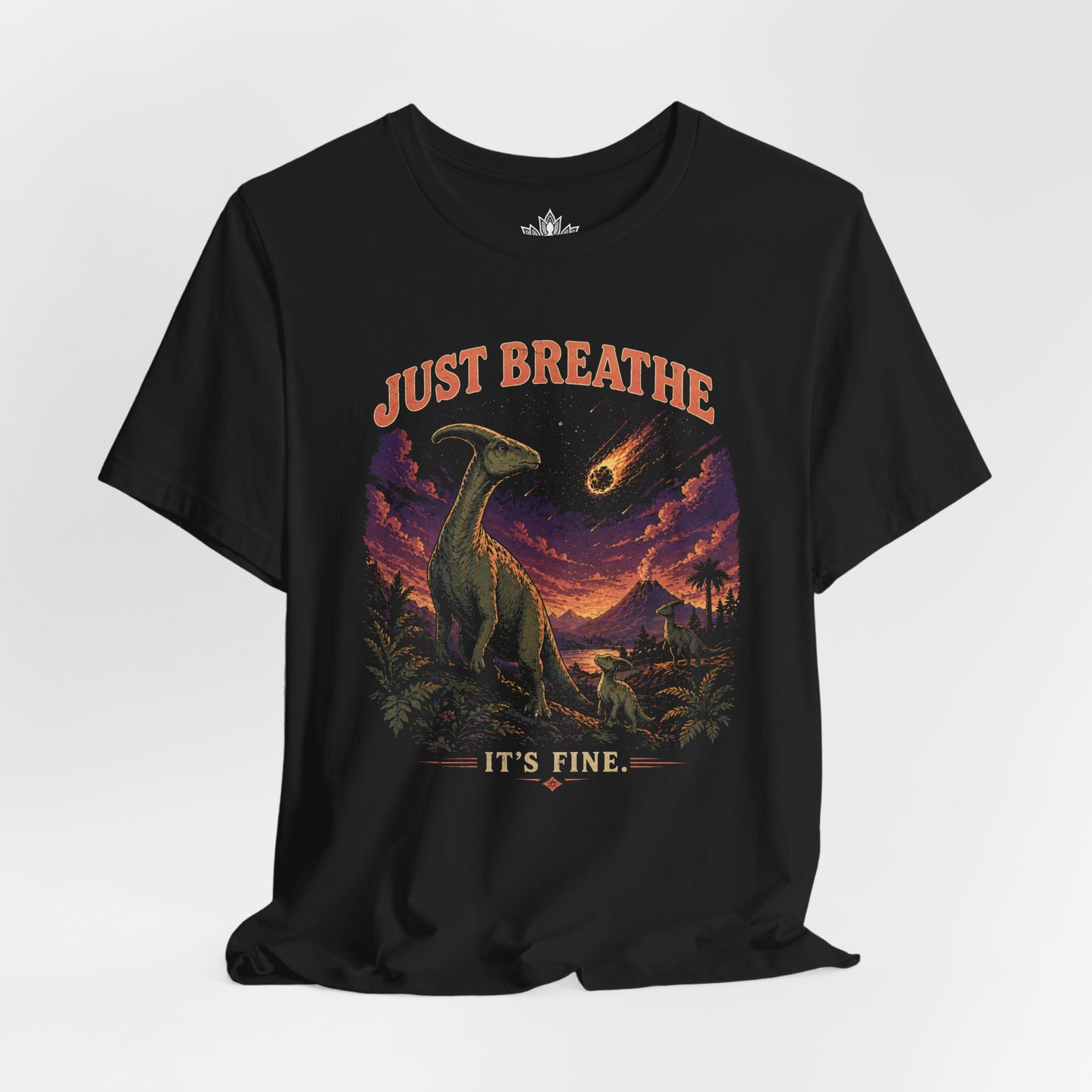 90s Dinosaurs Just Breathe Tee