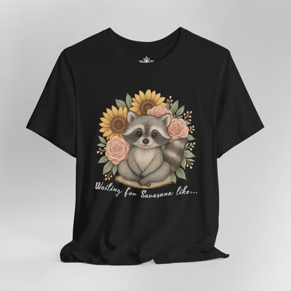 A Savasana Mood – Cute Raccoon Yoga Tee