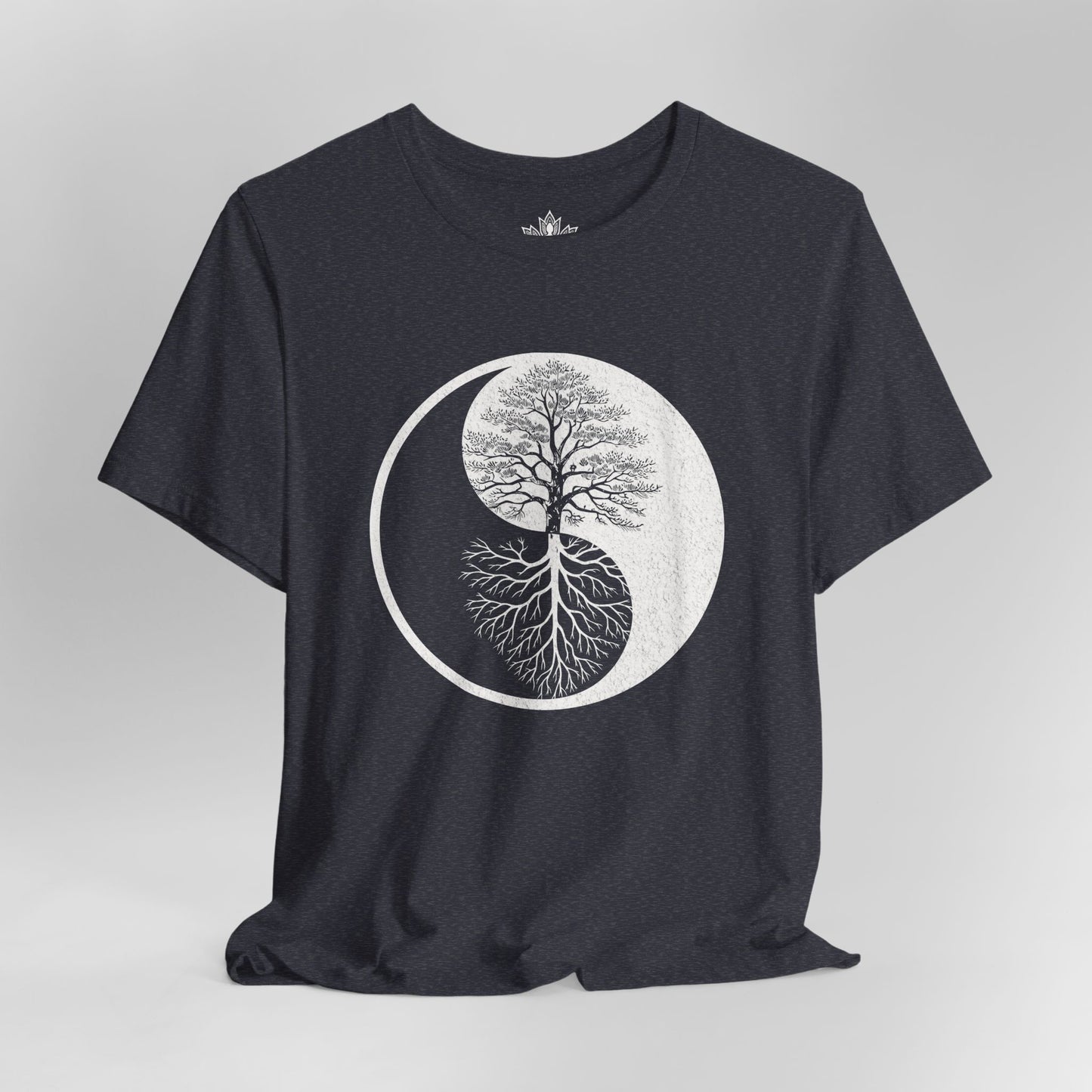 Yin Yang Tree of Balance - Spiritual Nature Men Yoga Tee