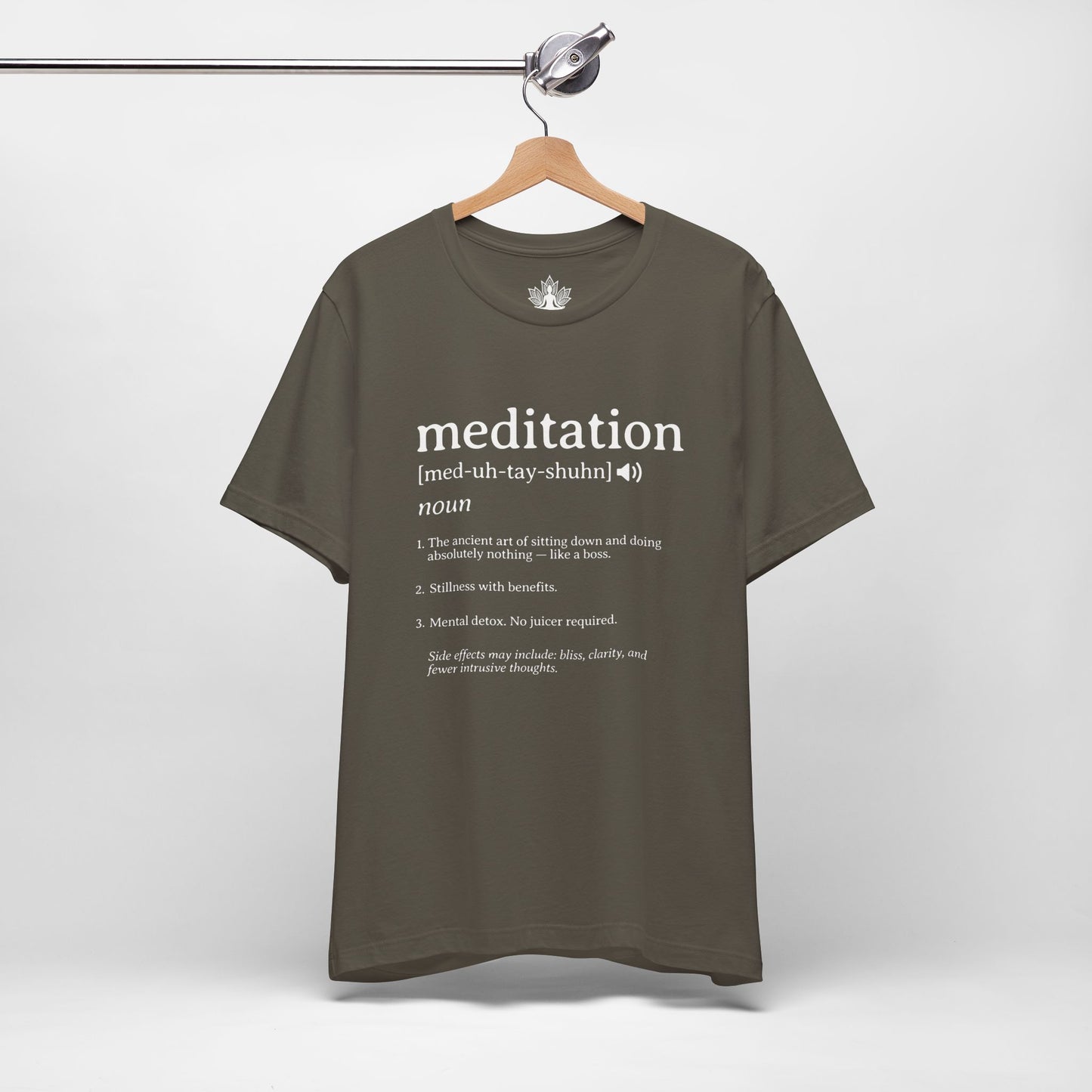 Meditation Definition – Funny Mindful Men Tee