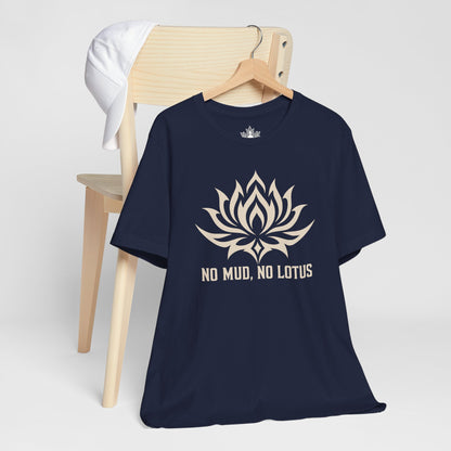No Mud, No Lotus Tribal Art Men Tee