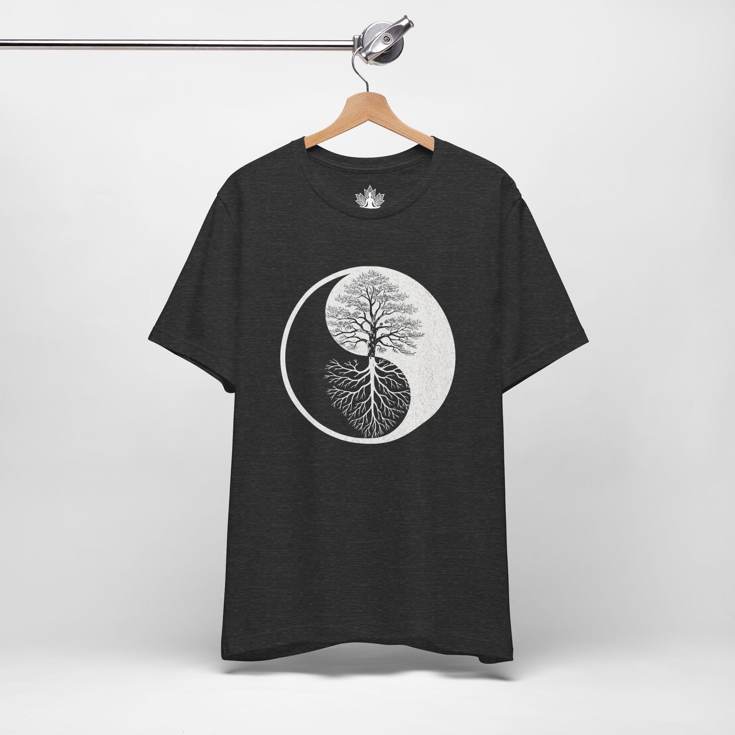 Yin Yang Tree of Balance - Spiritual Nature Men Yoga Tee