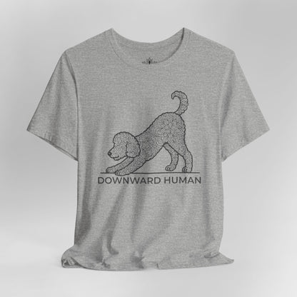 Downward Human – Mandala Labradoodle Dog Yoga Tee