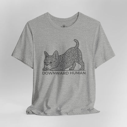 Frenchie Mandala – Downward French Bulldog Tee