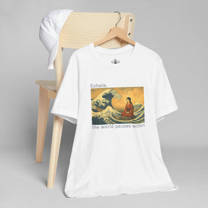 Exhale – Mindful Japanese Wave Men Tee