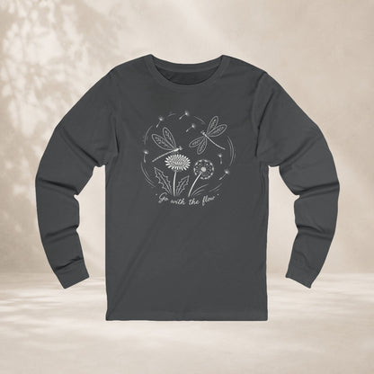 Dragonflies Go With The Flow Long Sleeve Tee