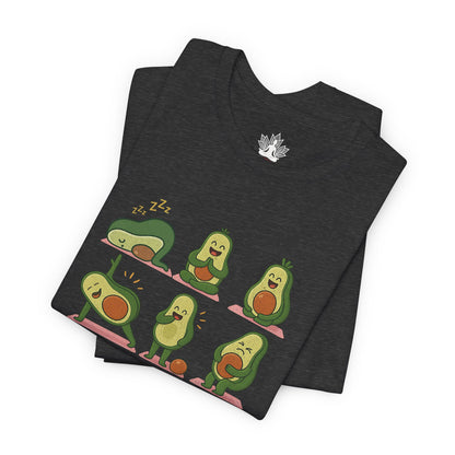 Avocado Yoga Poses - Funny Wellness Men Tee