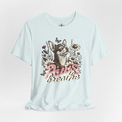 Paws & Breathe – Mindful Floral Dog Tee