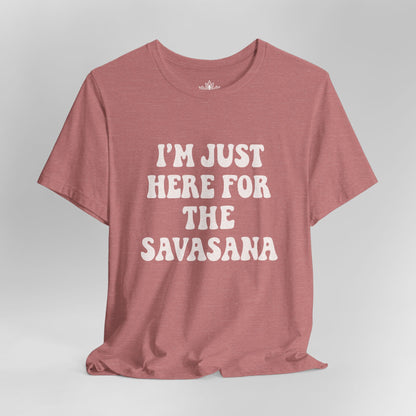 Savasana Only – Funny Yoga Men Tee