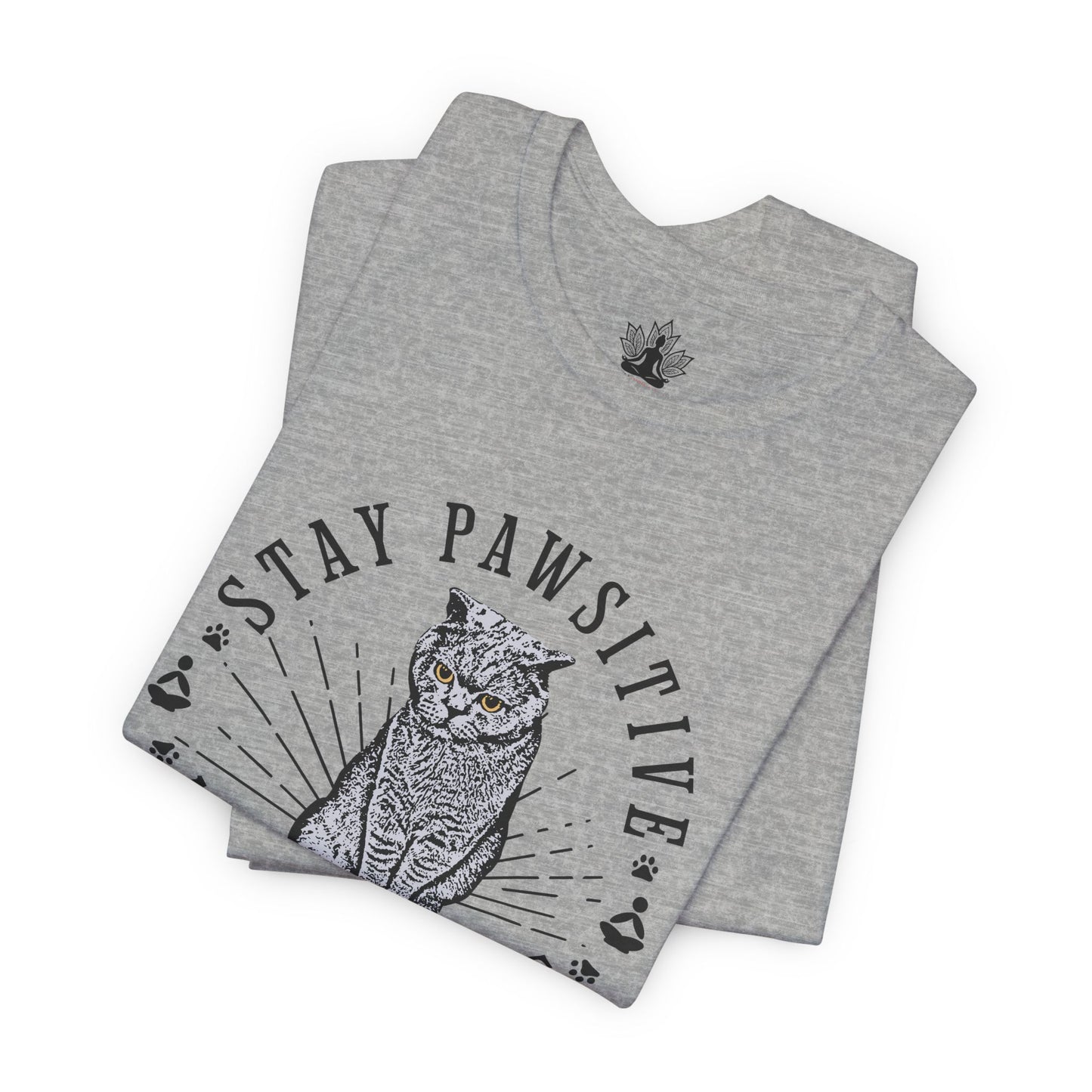 Stay Pawsitive Nameowste – Funny Cat Yoga Men Tee