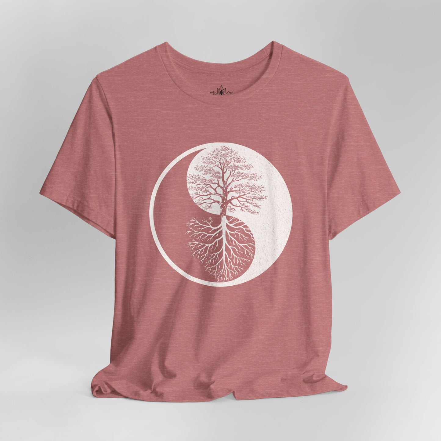 Yin Yang Tree of Balance - Spiritual Nature Men Yoga Tee