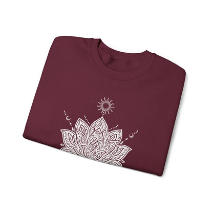 Sacred Lotus Mandala – Mindful Yoga Sweatshirt