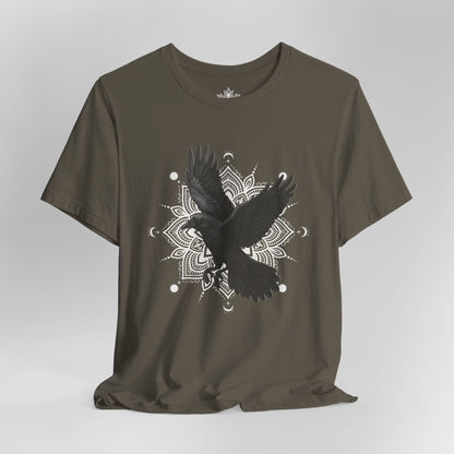 Mystic Raven – Mandala Moon Freedom Men Tee