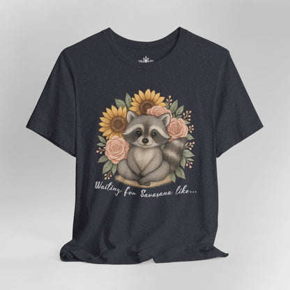 A Savasana Mood – Cute Raccoon Yoga Tee