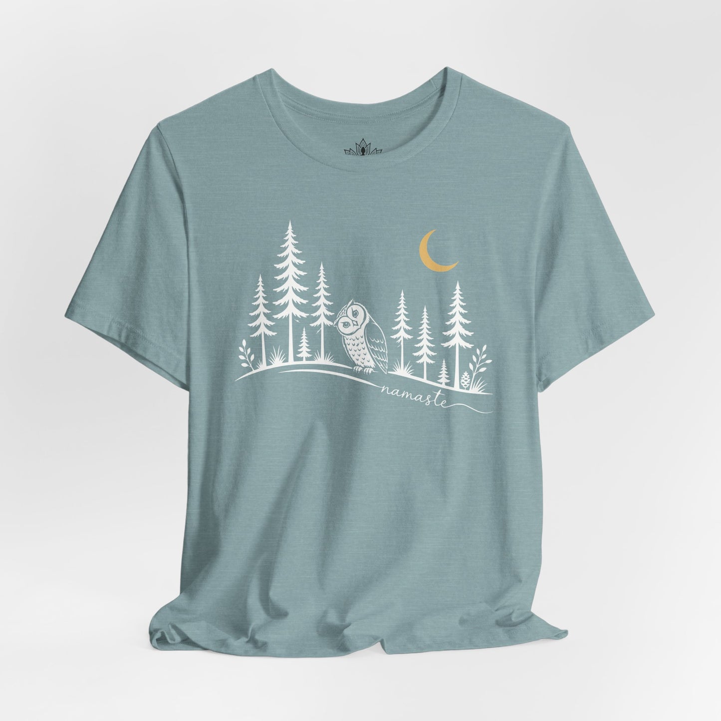 Namaste Forest Owl Tee