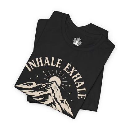 Inhale Exhale Repeat - Mountain Peace Men Tee