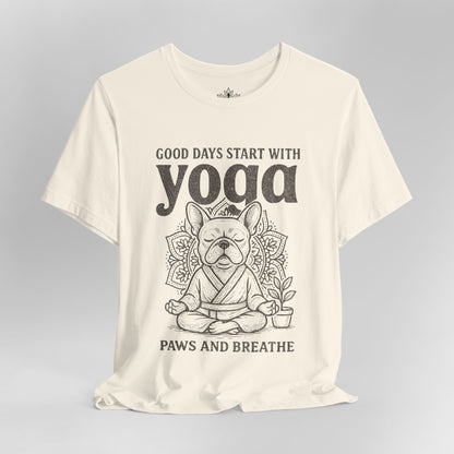 French Bulldog Yoga - Good Vibes Men Tee