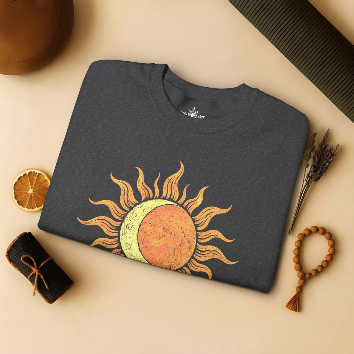 Celestial Balance Sun & Moon Boho Sweatshirt