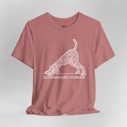 Downward Human – Mandala Dog Yoga Tee
