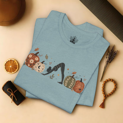 Boho Downward Dog Pumpkin Tee