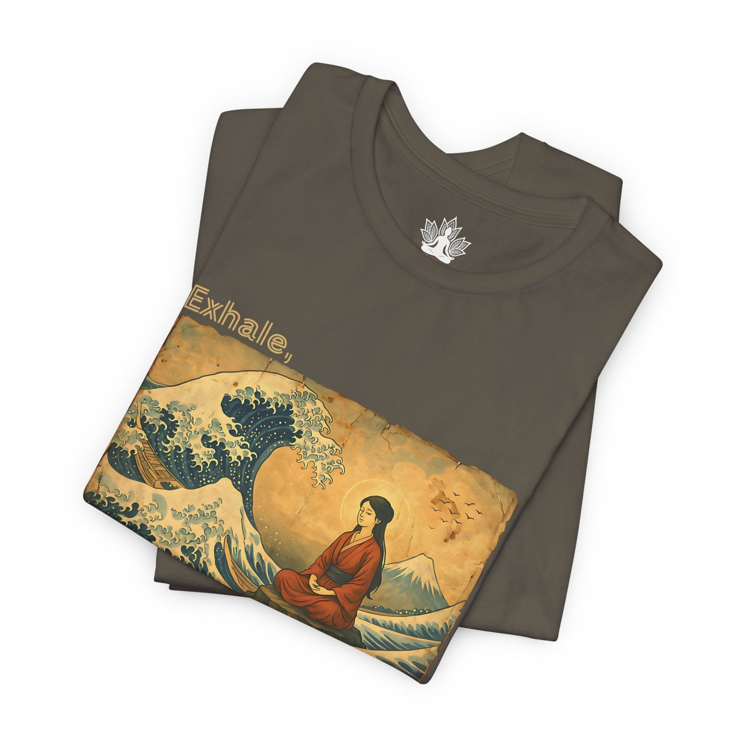 Exhale – Mindful Japanese Wave Men Tee