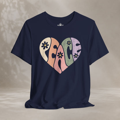 Retro Peace Heart Tee