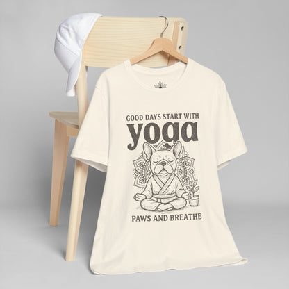 French Bulldog Yoga - Good Vibes Men Tee
