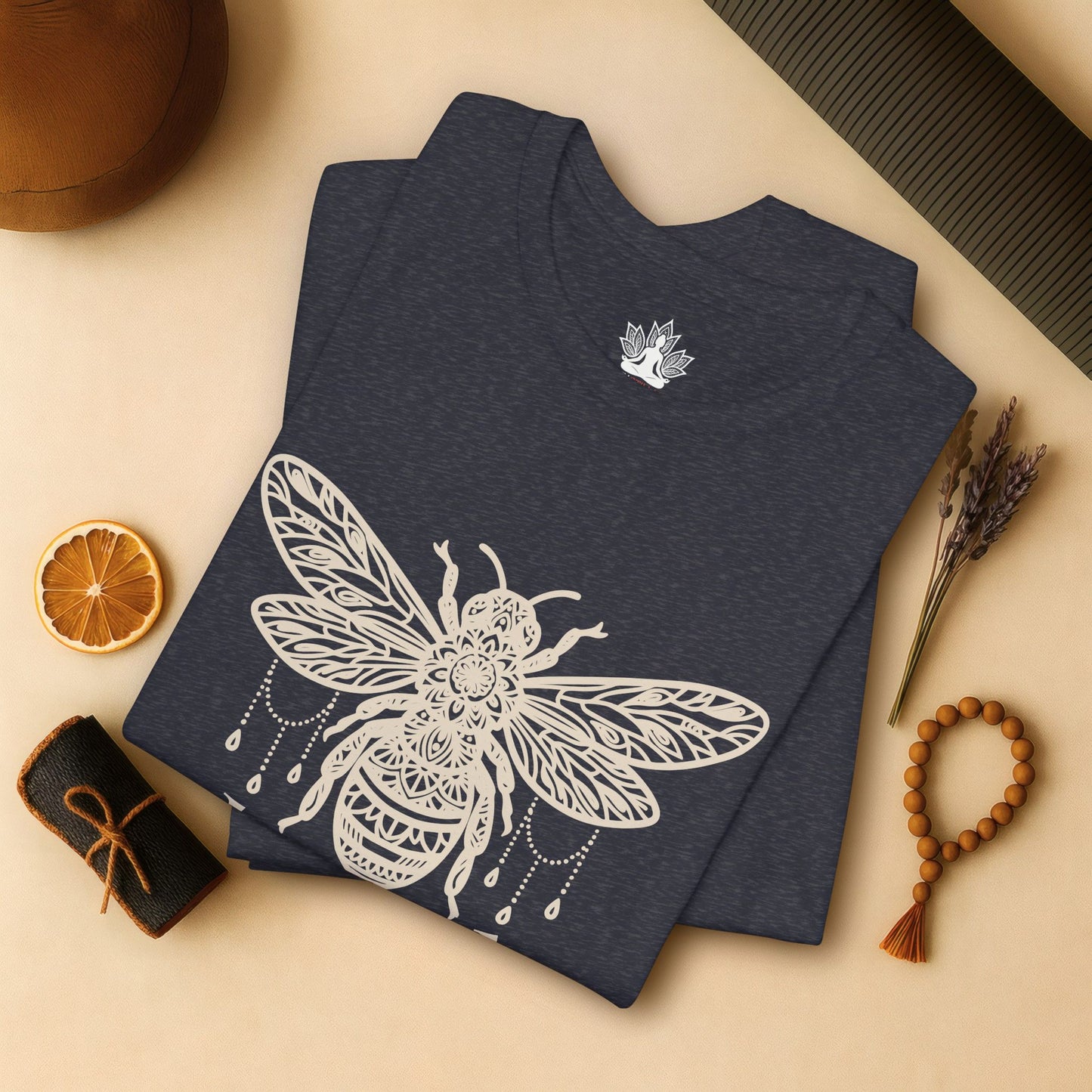 Bee Kind Mandala – Mindful Boho Yoga Tee