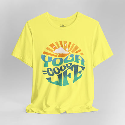 Yoga = Good Life - Happy Vintage Men Tee