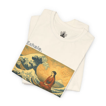 Exhale – Mindful Japanese Wave Men Tee