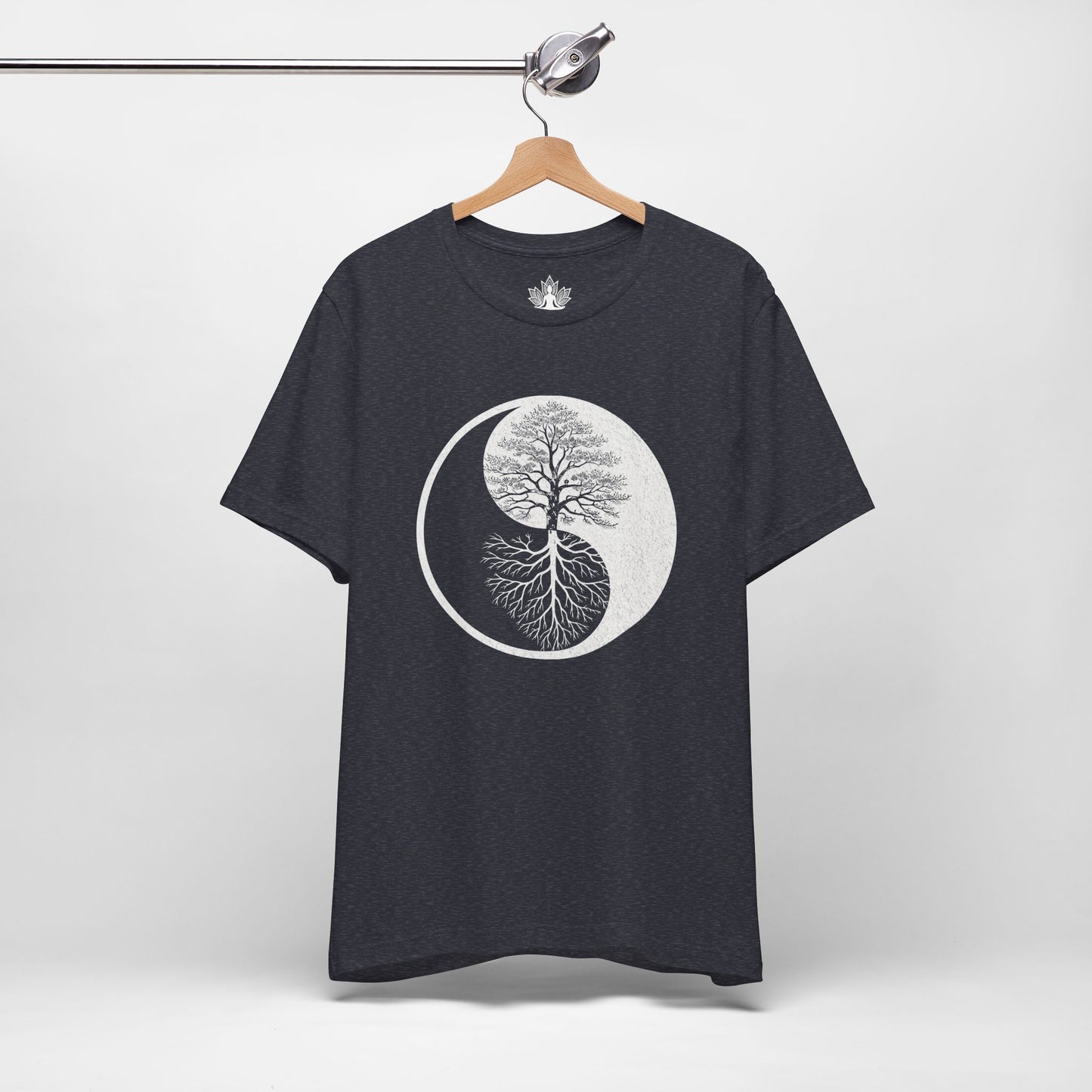 Yin Yang Tree of Balance - Spiritual Nature Men Yoga Tee